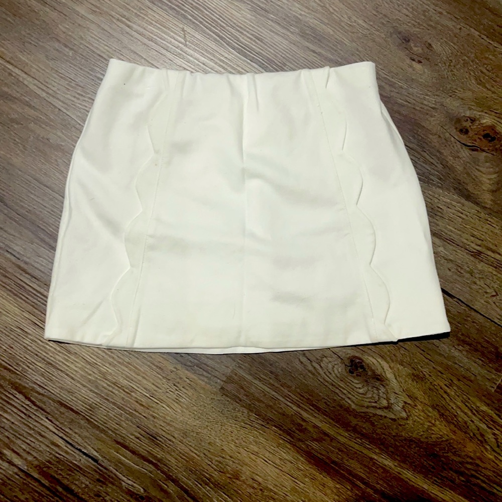 Topshop white pencil skirt
